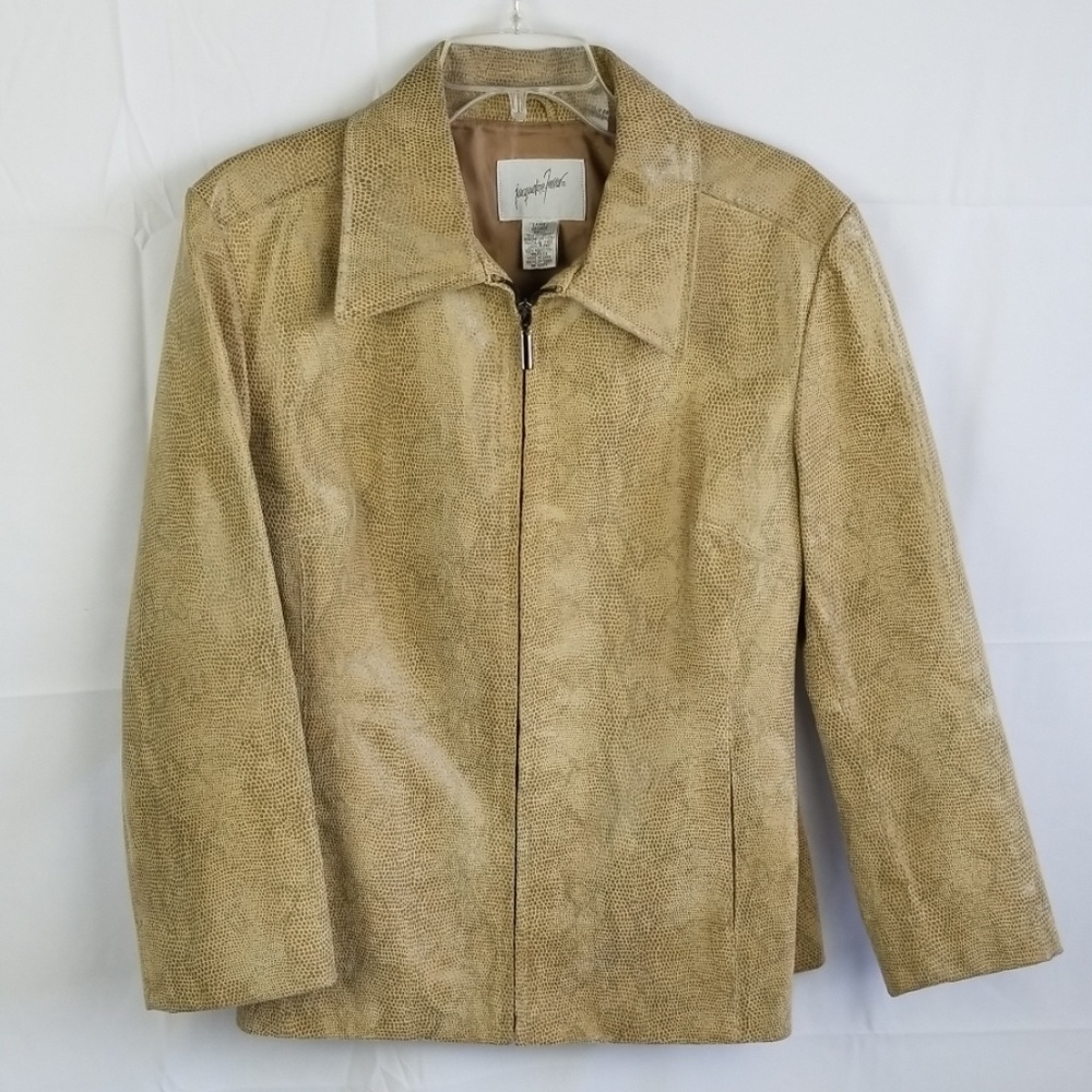 Leather Snakeskin Jacket Jacqueline Ferar